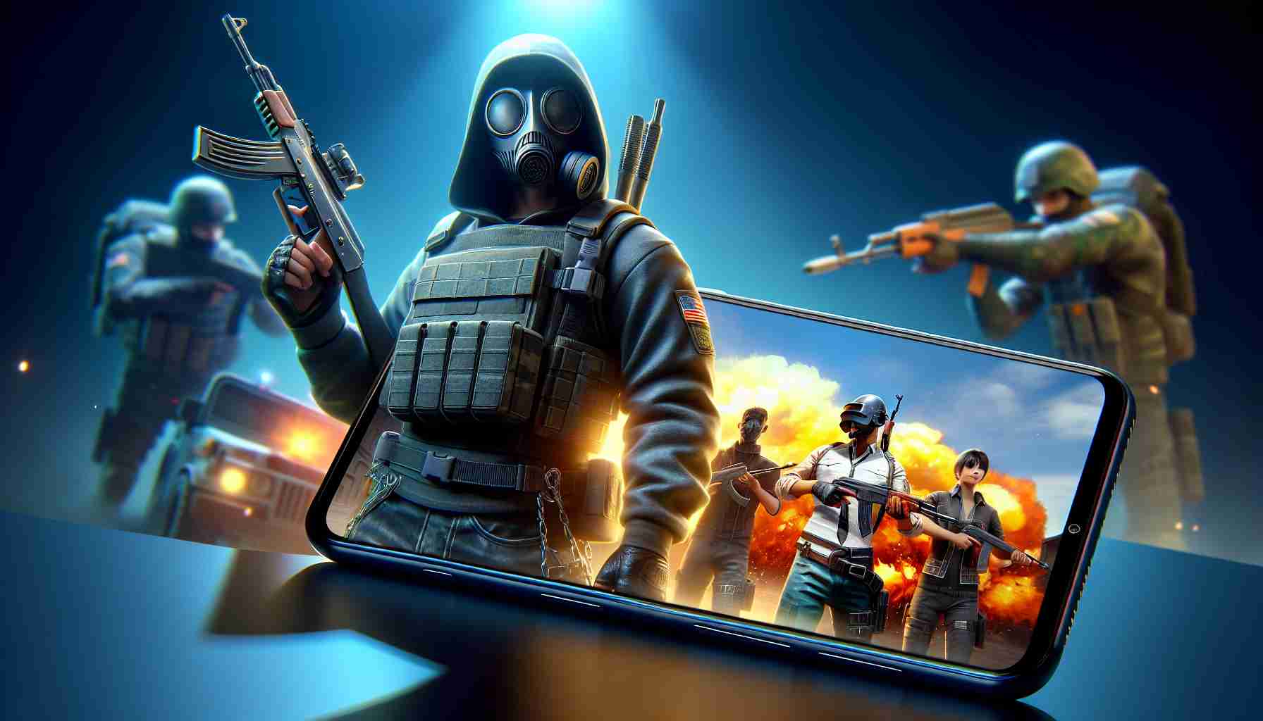 Realistic high-definition representation of a popular online multiplayer battle royale game making its comeback to mobile platforms in Europe